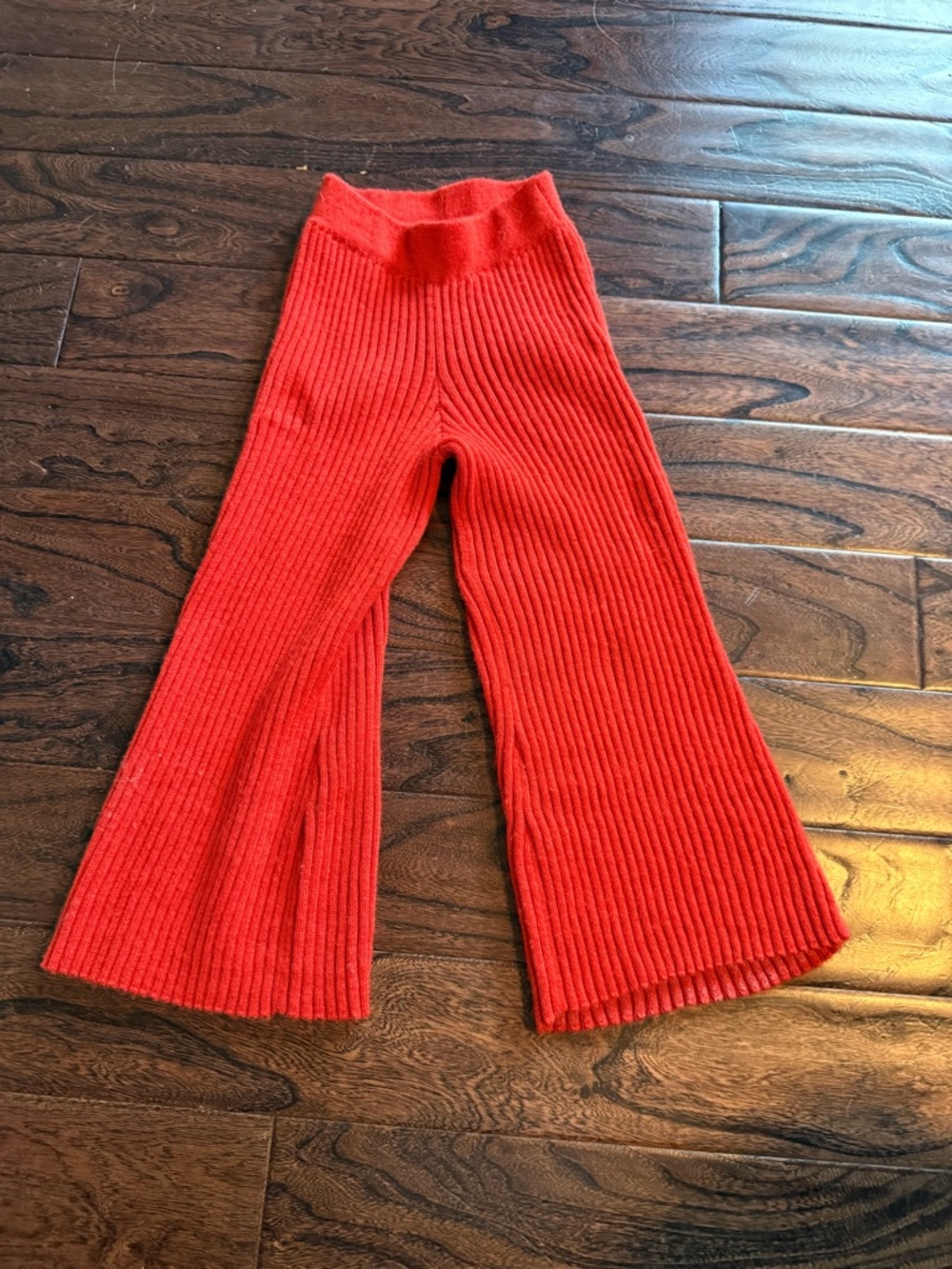 Misha & Puff Izzy pants, merino wool in red flame